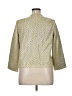 Tory Burch 100% Silk Metallic Gold Silk Blazer Size 14 - photo 2