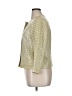 Tory Burch 100% Silk Metallic Gold Silk Blazer Size 14 - photo 5