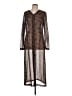 Express 100% Polyester Brown Casual Dress Size 11 - 12 - photo 1