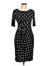 Connected Apparel Polka Dots Black Cocktail Dress Size 8 (petite) - photo 1