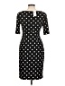 Connected Apparel Polka Dots Black Cocktail Dress Size 8 (petite) - photo 2