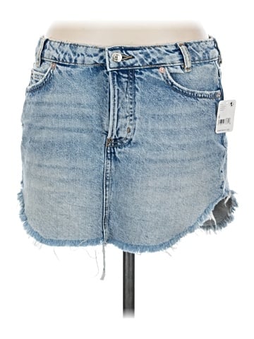We the Free Denim Skirt (view 1)