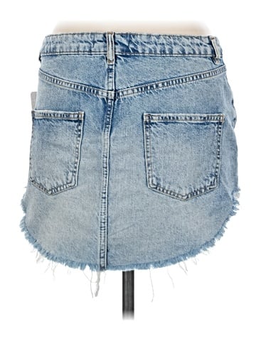 We the Free Denim Skirt (view 2)
