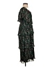 Lulus 100% Polyester Paisley Green Cocktail Dress Size S - photo 4