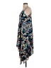 Aqua 100% Polyester Print Blue Casual Dress Size S - photo 5