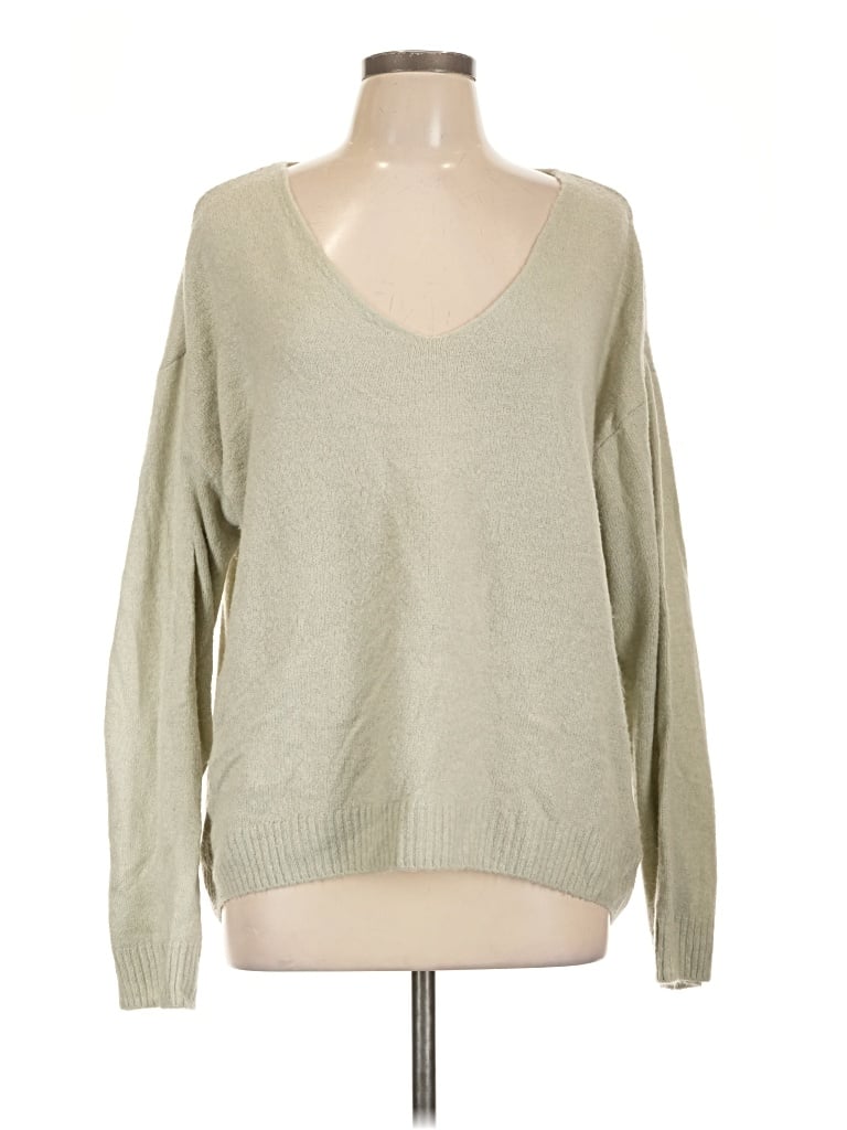 Pre-owned H&m Long Sleeve T-shirt In Green