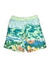 Hanna Andersson 100% Polyester Green Board Shorts Size 6 - photo 1