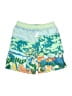 Hanna Andersson 100% Polyester Green Board Shorts Size 6 - photo 2