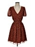 Madewell 100% Polyester Polka Dots Brown Casual Dress Size XXS - photo 1