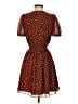 Madewell 100% Polyester Polka Dots Brown Casual Dress Size XXS - photo 2