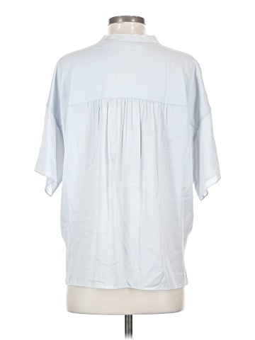 Vince. Short Sleeve Silk Top (view 2)