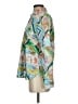 Talbots 100% Cotton Print Teal Long Sleeve Blouse Size S - photo 5