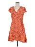Pink Martini 100% Polyester Print Orange Casual Dress Size M - photo 1