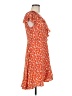 Pink Martini 100% Polyester Print Orange Casual Dress Size M - photo 4