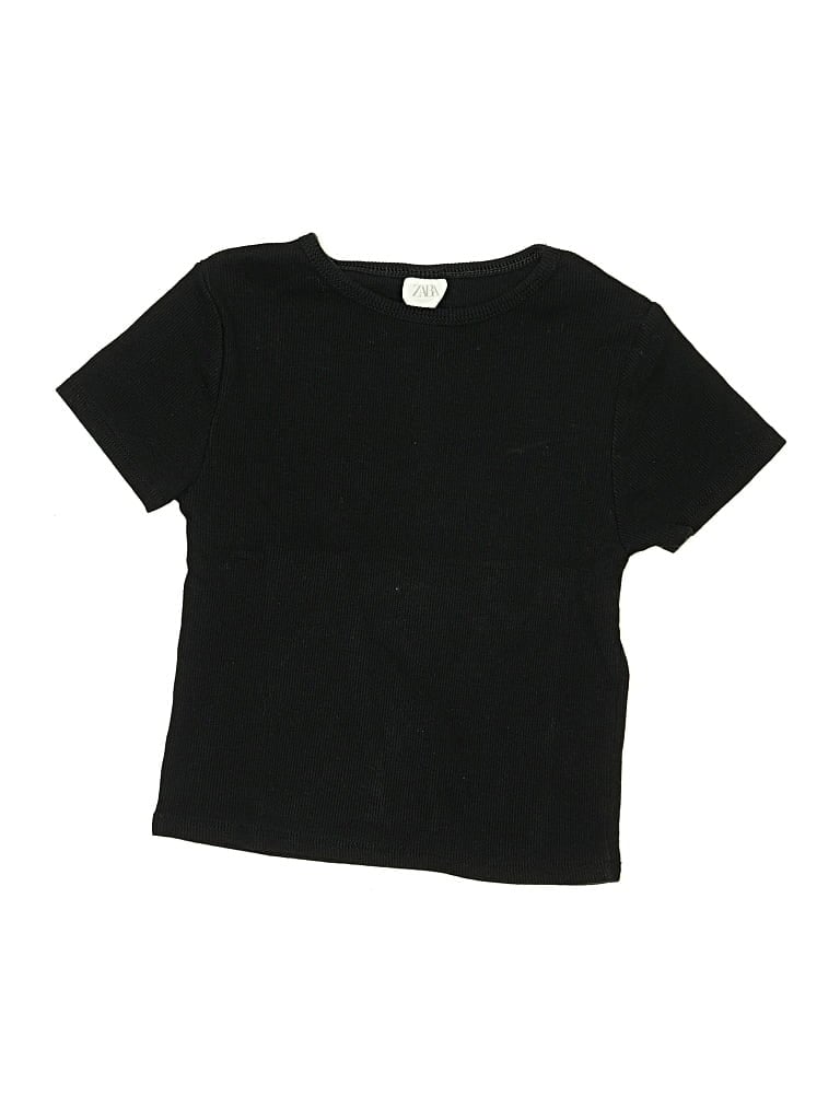 Pre-owned Zara Kids' Short Sleeve T-shirt In Black