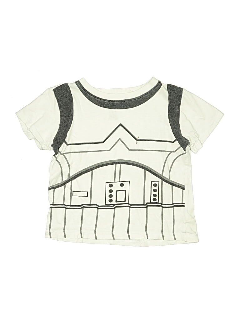 Pre-owned Star Wars Kids' Short Sleeve T-shirt In Ivory