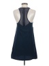 Wayne 100% Silk Solid Blue Casual Dress Size 0 - photo 2