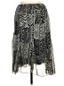 Ninety 100% Polyester Paisley Gray Casual Skirt Size L (petite) - photo 2