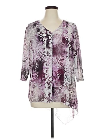 Live and Let Live 3/4 Sleeve Blouse (view 1)