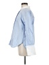 Unsubscribed 100% Cotton Blue Long Sleeve Blouse Size M - photo 5