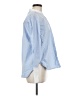 Unsubscribed 100% Cotton Blue Long Sleeve Blouse Size M - photo 4