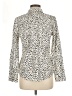 Talbots Animal Print Ivory Long Sleeve Blouse Size 6 - photo 2