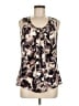 Notations Brown Sleeveless Blouse Size M - photo 1