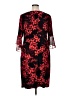 Connected Apparel Print Red Cocktail Dress Size 16W - photo 2