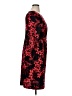 Connected Apparel Print Red Cocktail Dress Size 16W - photo 4