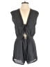 Some Days Lovin Tweed Gray Romper Size M - photo 1