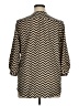 Tacera 100% Polyester Chevron-herringbone Brown 3/4 Sleeve Blouse Size XL - photo 2