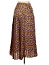 Next Print Orange Casual Skirt Size 10 Petite - photo 1