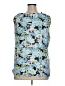 Vince Camuto 100% Polyester Blue Sleeveless Blouse Size XL - photo 2