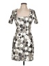 Le Superbe Metallic Silver Cocktail Dress Size 10 - photo 1