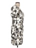 Le Superbe Metallic Silver Cocktail Dress Size 10 - photo 4