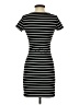 No Comment Stripes Black Casual Dress Size S - photo 2