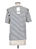 Zara Stripes White Short Sleeve Top Size S - photo 2