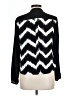 Alfani Chevron-herringbone Black Long Sleeve Blouse Size 12 Petite - photo 2