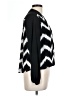 Alfani Chevron-herringbone Black Long Sleeve Blouse Size 12 Petite - photo 4