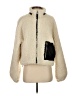 Something Navy 100% Polyester Ivory Faux Fur Jacket Size S - photo 1
