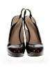 Joan & David Graphic Brown Heels Size 7 1/2 - photo 2