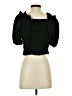 Free the Roses 100% Polyester Black Short Sleeve Top Size S - photo 2