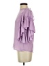 The Impeccable Pig 100% Polyester Purple 3/4 Sleeve Blouse Size S - photo 5