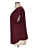 New Look 100% Polyester Burgundy Short Sleeve Blouse Size XL - photo 5