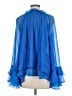C established 1946 100% Polyester Blue 3/4 Sleeve Blouse Size M - photo 2