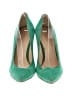 Nine West 100% Leather Green Heels Size 7 1/2 - photo 2