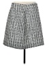 Ann Taylor LOFT 100% Polyester Houndstooth Gray Formal Skirt Size 8 - photo 1