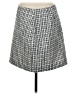Ann Taylor LOFT 100% Polyester Houndstooth Gray Formal Skirt Size 8 - photo 2