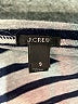 J.Crew 100% Cotton Stripes Blue 3/4 Sleeve Top Size S - photo 7