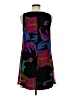 Pomodoro 100% Polyester Graphic Black Casual Dress Size UK 12 / US 8 - photo 2